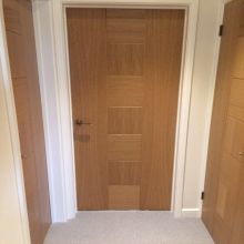 Oak doors landing